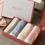 Hộp Quà Tặng 4 Khăn Bông 40x80CM Cao Cấp Chính Hãng Soft Touch Hàn Quốc, Thiết Kế Siêu Bông Dày, Thấm Hút - Ảnh 5