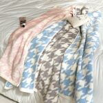 Khăn Bông Tắm, Gội Cỡ Nhỏ 36x80cm Hound Tooth Cao Cấp Chính Hãng Soft Touch, Chất Liệu Sợi 40S Bông Mềm,Thấm Hút Tốt - Ảnh 2