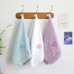 Khăn Tắm Thêu Trái Tim Kitch – Khăn Soft Touch 40x80cm Chuẩn Hàn – Mềm Mại, An Toàn Cho Da