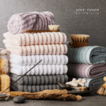 Khăn Tắm Siêu Mềm Soft Touch Hàn Quốc, Khăn Mặt Cotton Pure 34x75 – 70x135cm Mềm Mại, Thấm Hút Tốt - Ảnh 2