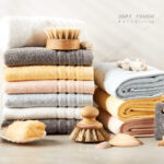 Khăn Tắm, Gội Hàn Quốc Chính Hãng Soft Touch Line 40x80cm - 100% Cotton Mềm Mại, Thấm Hút Tốt