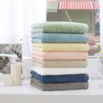 Khăn Tắm Gội Basic Siêu Mềm 40x80cm Chính Hãng Soft Touch 100% Cotton Thấm Hút Tốt, Dịu Nhẹ Cho Da - Ảnh 5