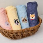 Khăn Lau Đầu, Lau Mặt thêu hình My Dog Chính Hãng Soft Touch 40X80cm, Cotton Mềm Nhẹ Thấm Hút Tốt - Ảnh 4