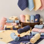 Khăn Lau Đầu, Lau Mặt thêu hình My Dog Chính Hãng Soft Touch 40X80cm, Cotton Mềm Nhẹ Thấm Hút Tốt - Ảnh 5