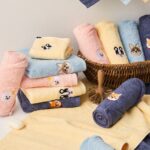 Khăn Lau Đầu, Lau Mặt thêu hình My Dog Chính Hãng Soft Touch 40X80cm, Cotton Mềm Nhẹ Thấm Hút Tốt - Ảnh 3