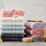 [SOFT TOUCH] Khăn Tắm Nhỡ, Gội Đầu, Lau Mặt Flooral Chính Hãng 100% Cotton Mềm Mại, Thấm Hút Tốt