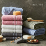 Khăn Tắm, Khăn Gội Đầu Bamboo Hàn Quốc 190g, 40x80 Chính Hãng Soft Touch 100% Sợi Tre Mềm Mại, Thấm Hút, Kháng Khuẩn - Ảnh 2